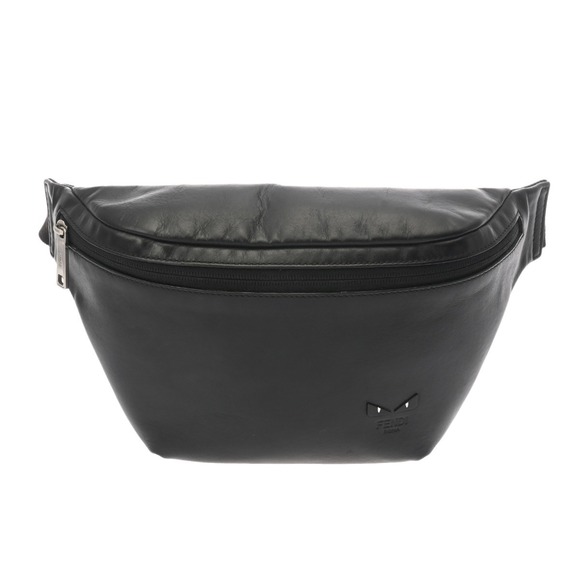 Fendi Handbags - FENDI Leather Waist Bag Black